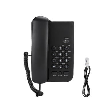 braveheart Corded Telephone Wall Mount Intercom ID Display Cordless Calling Landline Telephones Home Supplies for Elderly Hotel