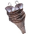 thumbnail image 4 of SUNSIOM Combinaison Bikini pour Femmes, Léopard/uni Respirant Tenue de Plage, 4 of 4