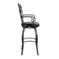 thumbnail image 3 of Tabouret de bar à dos huppé Zina, 3 of 5