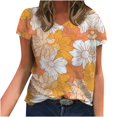 thumbnail image 2 of DEELLEEO Blouse d'Été à Imprimé pour Femmes T-Shirts à Manches Courtes Hauts, 2 of 6