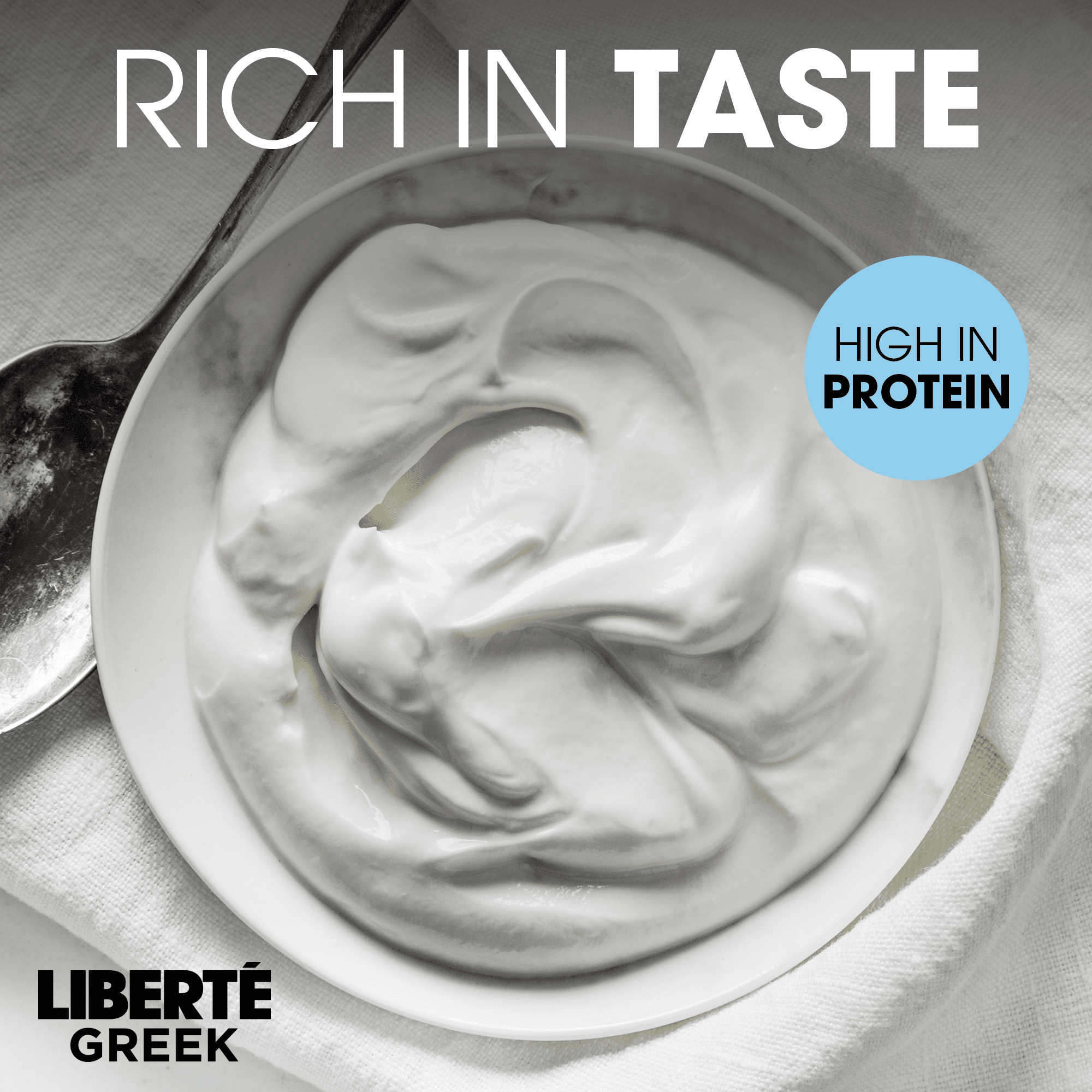 Liberté Grec Yogourt Extra crémeux 5 %, Gousse de vanille, Teneur élevée en protéines, 650g