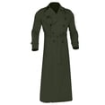 thumbnail image 4 of Qertyioot Hauts pour Hommes Mode Veste Décontractée Extérieur Manches Longues Manteau Chaud, 4 of 5