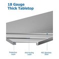 thumbnail image 4 of Stainless Steel Work Table 60" x 30" with Undershelf, [NSF Certified] Commercial Kitchen Prep Table for Home, Restaurant, Hotel, 4 of 7
