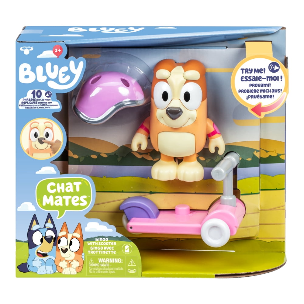 Figurine et accessoire Bluey Chat Mates Scooter Bingo