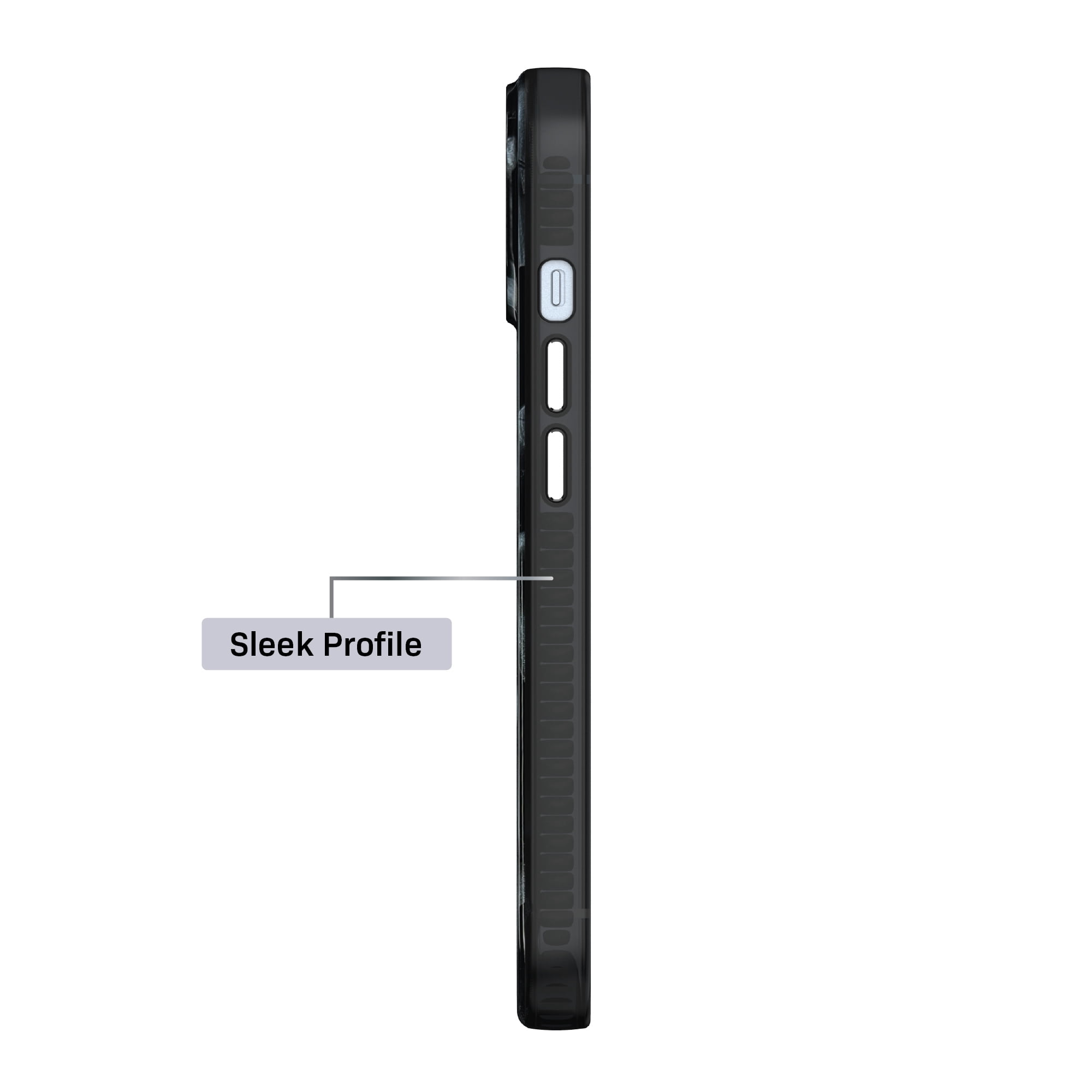 Coque holographique noire pour iPhone 17e / iPhone 16e / iPhone 15 / iPhone 14 / iPhone 13