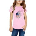 thumbnail image 2 of TopLLC Manches Courtes Col Rond Blouses & Chemises Chemises pour Enfants T-Shirt Graphique Manches Courtes Col Rond Crop Top pour 3-14 Ans Filles et Garçons T-Shirt Tee Blouse Fille, 2 of 4