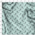 thumbnail image 4 of Soimoi Green Heavy Satin Fabric Branch & Bird Text Print Fabric by Yard 54 Inch Wide, 4 of 5