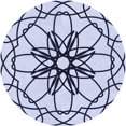 thumbnail image 1 of Ahgly Company Tapis Rond Lavable en Machine Intérieur Transitionnel Bleu Lavande, 5 Pieds Rond, 1 of 7