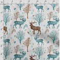 thumbnail image 3 of Soimoi Animals Print, Silk Fabric, Decor Sewing Fabric by The Yard 42 Inch Wide,Decorative Fabric for Shirts Suits Ties, Blue, 3 of 5