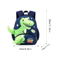 thumbnail image 3 of TIEVOSA Children'S Bag Kindergarten Preschool Class Cartoon Dinosaur Backpack Anti Walk Lost Rope School Bag, 3 of 8