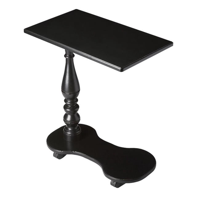 Butler Mabry Wood Mobile Tray Table In Black Licorice