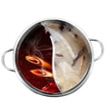 thumbnail image 4 of Fondue Chinoise avec Séparateur en Acier Inoxydable Mandarin Duck, Marmite Électrique à Double Face, Fondue Chinoise Divisée, Base de Soupe à 2 Compartiments, 4 of 6