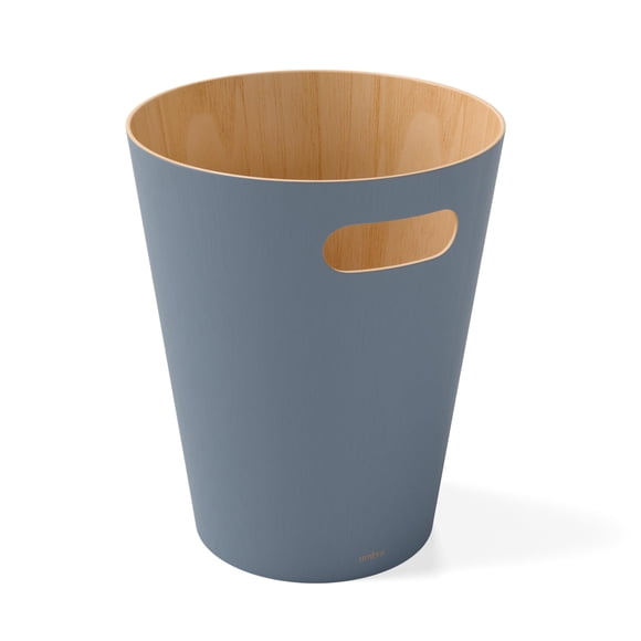 Umbra Woodrow 2-Gallon Modern Wooden Trash Can Wa