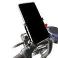 thumbnail image 3 of PROMEND 360° Rotatable Aluminum Alloy Motorcycle Phone Mount with Rearview Mirror Attachment, Adjustable Width 55-95mm, Silver Finish, Durable & Scratch-Resistant Design, 3 of 6