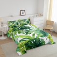 thumbnail image 3 of Erosebridal Tropical Palm Tree Leaf Bedding Sets with Comforter, Botanical Plants Duvet Insert, Reversible 2pcs, 3 of 8
