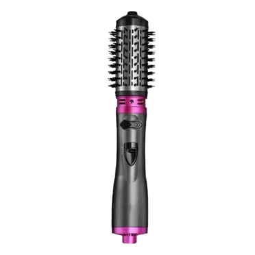 3in1 Hot Air Styler & Rotating Hair Dryer Brush with 2 Interchangeable Brushes Frizz Technology for Straightening Drying & Curling 3 Heat Settings & 360° Rotation