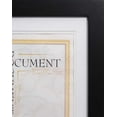 thumbnail image 2 of Hometrends Museum 11x14in Certificate Frame Black, Wall Document Frame, 2 of 4