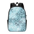 thumbnail image 3 of YFYANG 17" Laptop Backpack, Retro Floral Texture Pattern Fashion Travel Work Backpack with USB and Headphone Cable Interface for Men and Women, 3 of 6