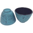 thumbnail image 4 of CUISILAND Théière en Fonte Bleu Pâle 37oz Libellule avec 4 Tasses, 4 of 5