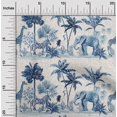 thumbnail image 2 of oneOone Cotton Cambric Medium Blue Fabric Tropical Craft Projects Decor Fabric Printed By The Yard 42 Inch Wide, 2 of 4