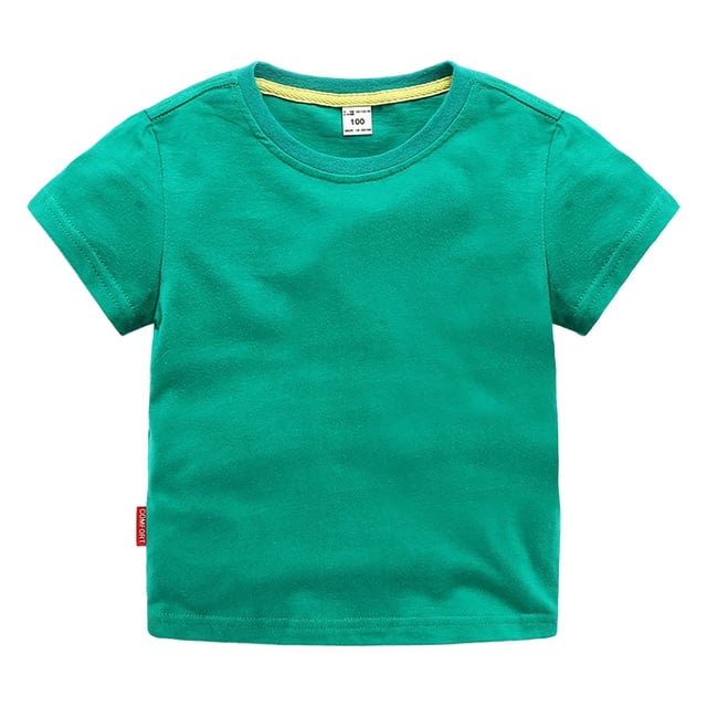 Kcodviy T-Shirt Classique à Marque Foncée pour Garçons et Filles, Coupe Ajustée, Col Ras du Cou, T-Shirt pour Garçons, Haut / Coton Doux, Multi, Sans Manches, Chemises pour Garçons, Paquet, Manches Courtes, Basique, Thermique, Paquet, Tout-Petits et Enfants