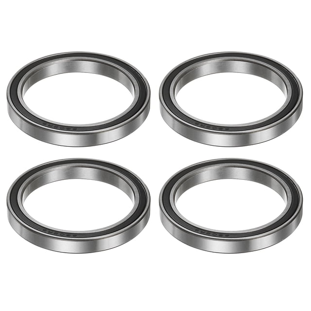 Unique Bargains 6809-2RS Roulements à Billes 45mmx58mmx7mm Acier Chromé ABEC3 Double Étanchéité Lot de 4