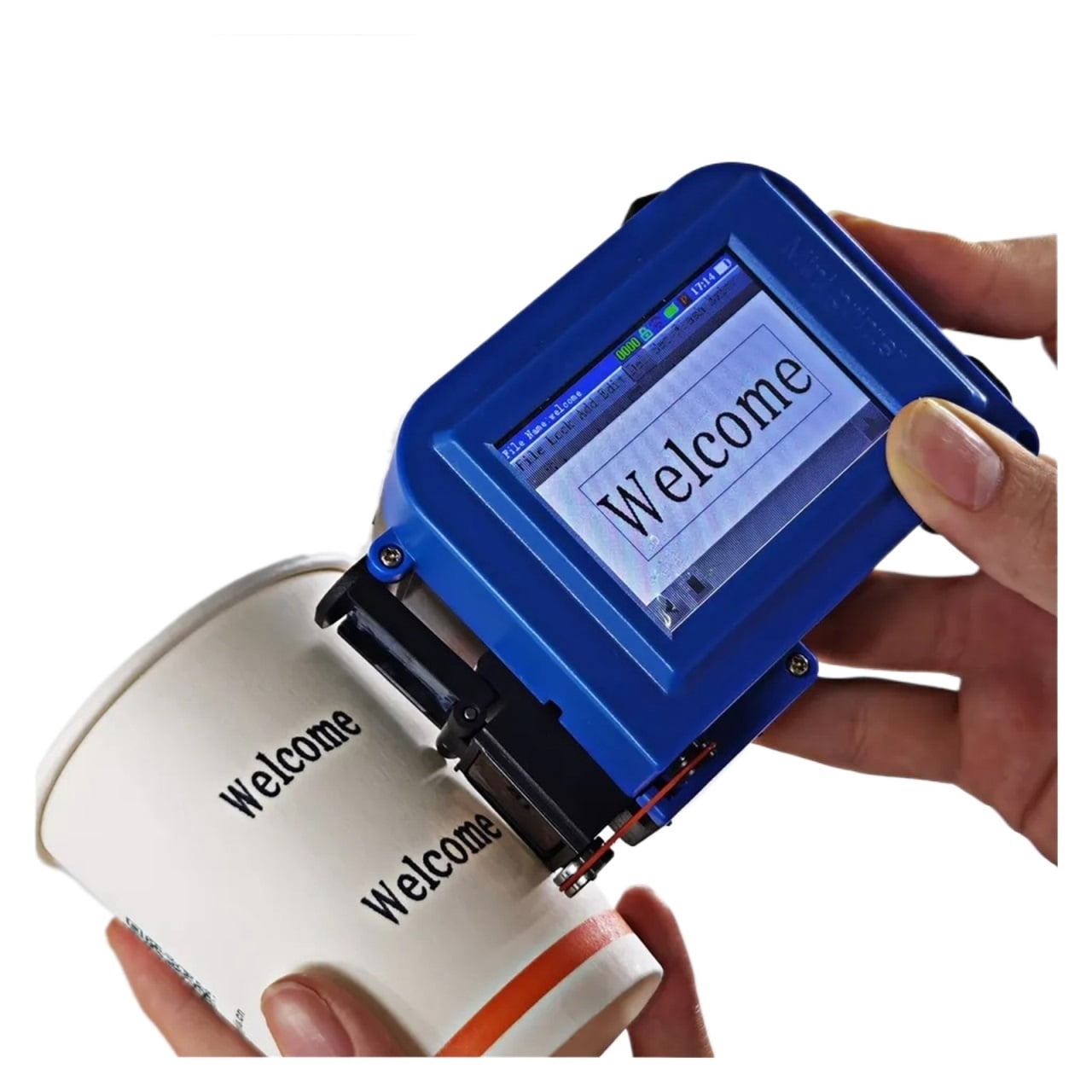 Printer Jet, Mini Handheld Color Inkjet Printer Customized QR Code Intelligent Inkjet Printer Plastic Glasses ,Fast Printing