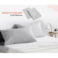 thumbnail image 1 of SGI Bedding 1000 TC Egyptian Cotton Bed Pillowcases Set King Size Pillow cases 1000 Count covers for King Size - Soft, Durable Sheets Cotton Sheets in 1000 TC Light Gray, 1 of 6