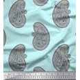 thumbnail image 1 of Soimoi Cotton Duck Fabric Paisley Block Decor Fabric Printed Yard 42 Inch Wide, 1 of 3