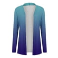 thumbnail image 4 of Pntutb Manteaux Grande Taille pour Femmes Mode Été Hiver Imprimé Manches Longues Cardigan, 4 of 5