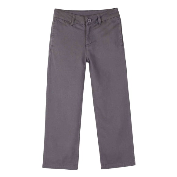 Bienzoe Boy's School Uniforms Adjust Waist Pants Grey 14