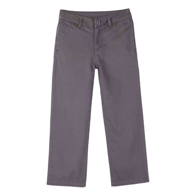 Bienzoe Pantalon d'Uniforme Scolaire pour Garçon à Taille Ajustable Gris 10