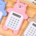 thumbnail image 2 of Cute Caculatators Caculatator Student Calculator Portable Calculator Mini Calculator Portable Calculator Cute Bear Style 8 Digit Calculator Mini Cartoon Calculator For Girl, 2 of 5