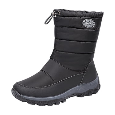 jovati Bottes de Neige Femmes Hiver Doublure en Velours Chaud Bottines Courtes Chaussures en Coton Imperméables