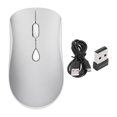 thumbnail image 1 of 2.4G Wireless Portable Optical Mouse 3 Levels DPI Rechargeable Slim Silent Mouse with USB Receiver for Notebook PC Laptop Silver, 1 of 14