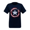 thumbnail image 3 of Captain America Women's Distressed Symbol T-Shirt-2XLarge, 3 of 7