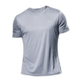 thumbnail image 1 of Men's Short Sleeve T-Shirt Quick Dry Rash Guard Athletic Running Swim Top Tee Performance Water Shirts, 1 of 7