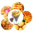 thumbnail image 3 of French Fries Strainer Basket Potato Fried Food Container Metal Birthday Party Tableware Snack Cone-Shaped Cooking Tools Shop Kitchen Wedding Birthday Type 6, 3 of 9