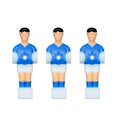 thumbnail image 1 of koolsoo 3 Pcs Table de Soccer Hommes Joueur de Baby-foot Accessoires de Table Table Joueur de Baby-foot Bleu, 1 of 8