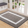 thumbnail image 1 of XICEN Tapis de Porte Intérieur, 32x48, Tapis d'Entrée Antidérapant Absorbant Résistant à la Saleté, Lavable à la Machine, Profil Bas, Tapis d'Entrée Intérieur pour Vestibule, Brun, 1 of 6