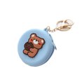 thumbnail image 1 of Porte-Monnaie en Silicone Mignon Fermeture Éclair Choix de Cadeau Portefeuille pour Femmes pour Rouge à Lèvres Clés Rond, Biscuits Ours, 1 of 1