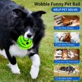 thumbnail image 5 of YOPTOP Wobble Giggle Ball for Dogs Ball Interactive Pet Toy Funny Giggle Sounds Teeth Cleaning Playing Training Herding Balls for Medium Large Dogs Gift -  1, 5 of 5