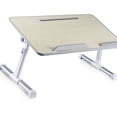 thumbnail image 4 of Bed Foldable Desk,Bed Folding Table Aluminium Lap Standing Desk Bed Notebook Table Built to Last, 4 of 5