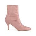 thumbnail image 3 of BLISSFUL STEP Women's Pointed Toe Slouched Stiletto Heel Ankle Boots Dust Pink 11, 3 of 6