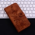 thumbnail image 5 of Compatible with Samsung Galaxy A02 Embossed Lily Wallet Case with Card Holder PU Leather Flip Cover, 5 of 5