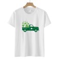 thumbnail image 4 of QIPOPIQ T-Shirts à Manches Courtes pour Femmes à Col Ras du Cou T-Shirts de la Saint-Patrick Hauts Shamrock T-Shirt Chemise Verte Tunique St Patricks Day Shirts Tee T-Shirt T-Shirts de Noël des Fêtes T-Shirts Graphiques Offres, 4 of 4