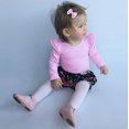 thumbnail image 3 of Newborn Baby Girl Boy Ruffled Long Sleeve Romper Solid Color Casual Bodysuit Spring Fall Clothes, 3 of 6