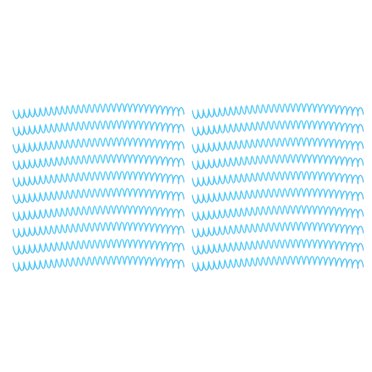 Sheet Spine,20Pcs Spiral Binding Coil Binding Spiral Binding Coil Sturdy Construction