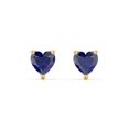 thumbnail image 1 of Heart Birthstone Stud Earrings, 1 of 4