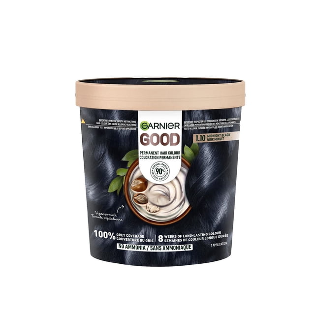 Garnier GOOD, Permanent Hair Dye, 100% Grey Coverage, No Ammonia, 1 unit